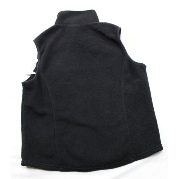 L.L. Bean Womens Black Fleece Vest With Maine Dept. Of Inland Fisheries And Wild - Picture 9 of 9
